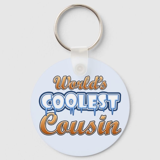 World's Coolest Cousin Keychain (Front)