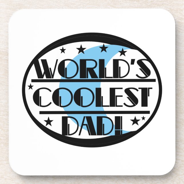 World's Coolest Dad Gifts Coaster (Front)