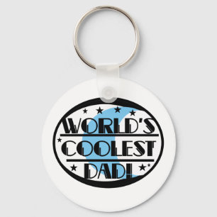 World's Coolest Dad Keychain