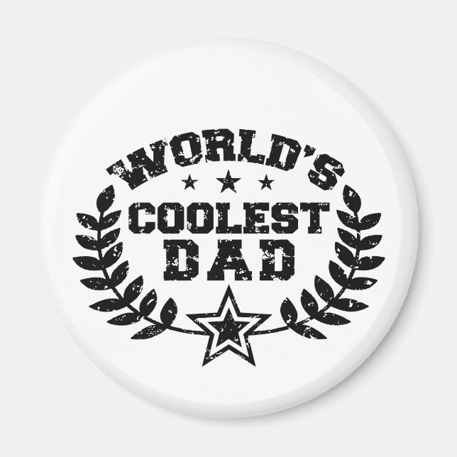 World's Coolest Dad Magnet (Front)