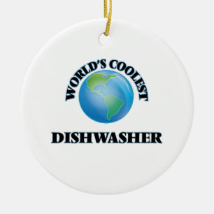 World's coolest Dishwasher Ceramic Ornament