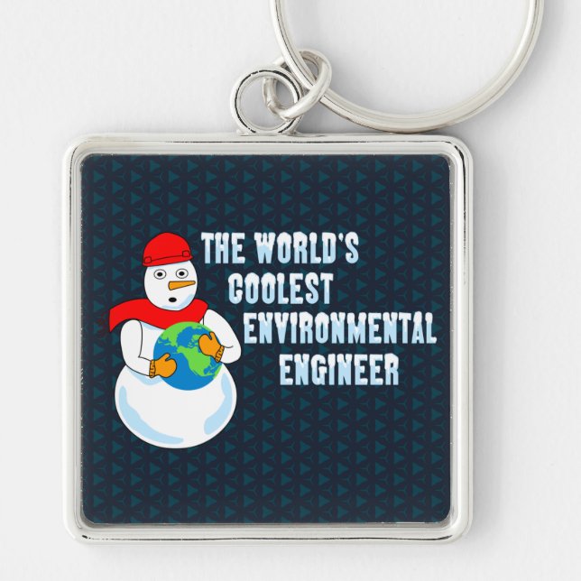World's Coolest Environmental Engineer Keychain (Front)