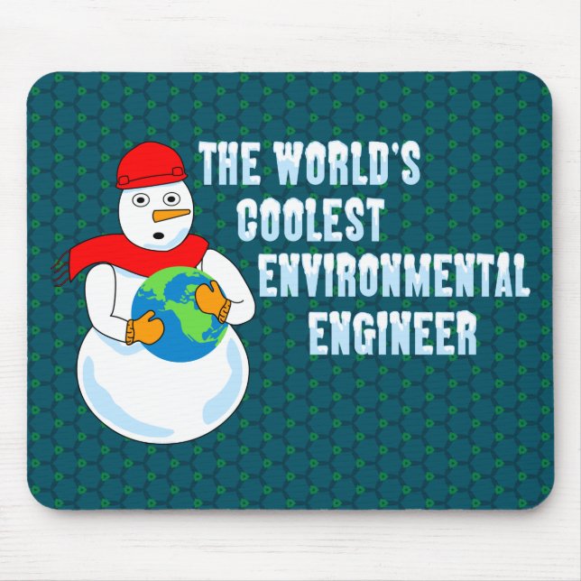 World's Coolest Environmental Engineer Mouse Pad (Front)