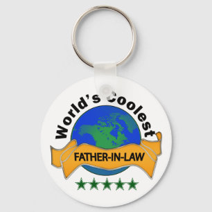 World's Coolest Father-In-Law Keychain