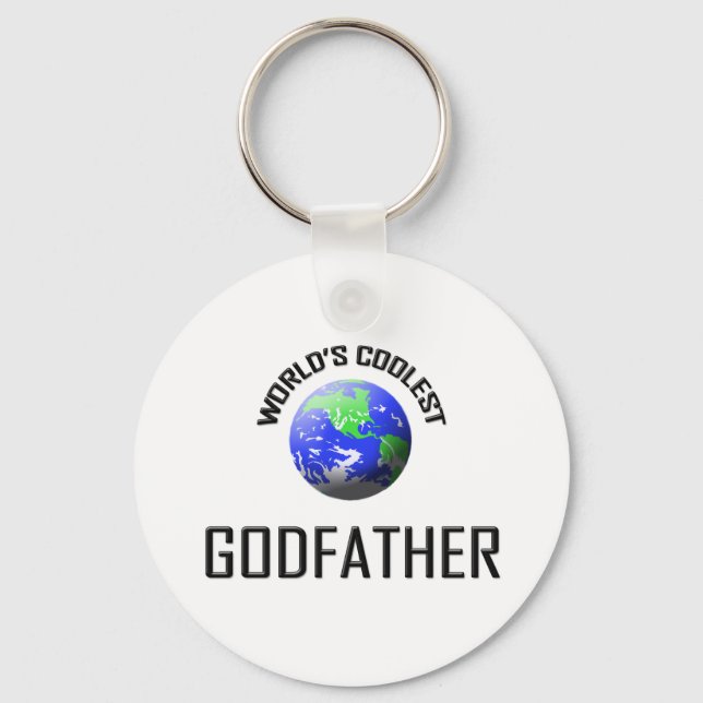 World's Coolest Godfather Keychain (Front)