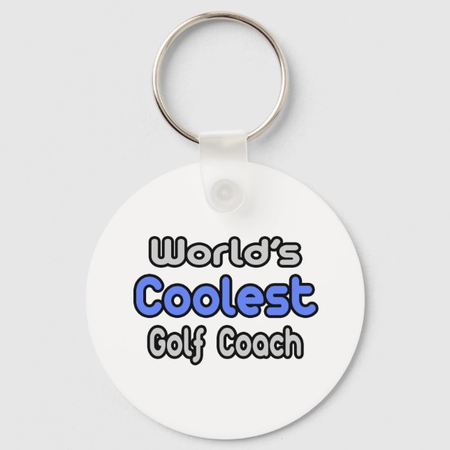 World's Coolest Golf Coach Keychain (Front)