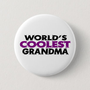Worlds Coolest Grandma 2 Inch Round Button