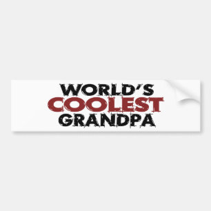 Worlds Coolest Grandpa Bumper Sticker