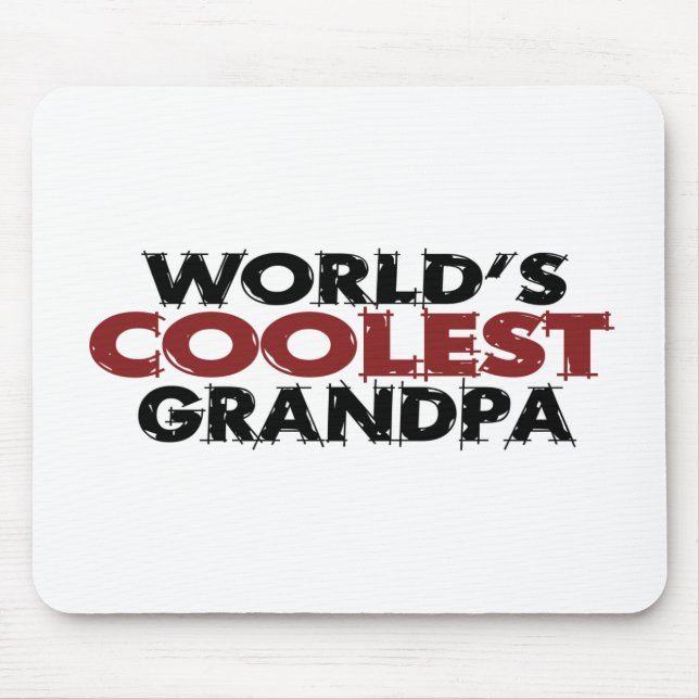 Worlds Coolest Grandpa Mouse Pad (Front)