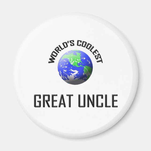 World's Coolest Great Uncle Magnet (Front)
