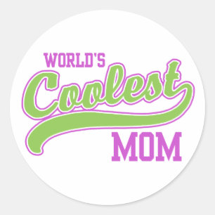 World's Coolest Mom Classic Round Sticker