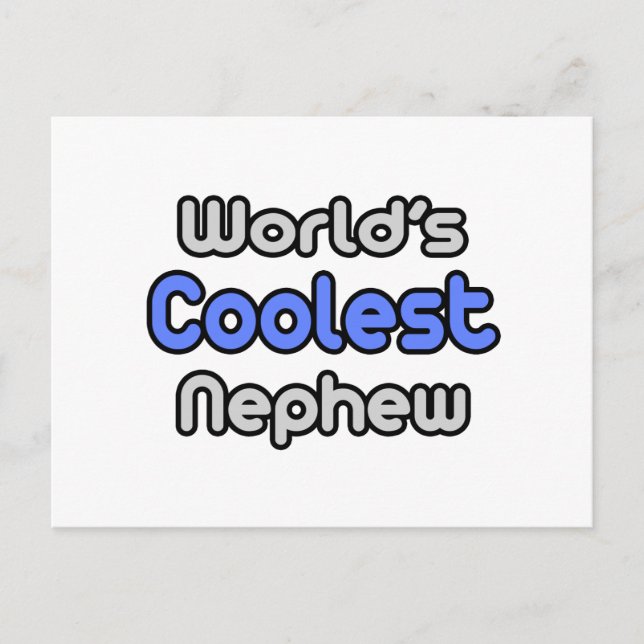 World's Coolest Nephew Postcard (Front)