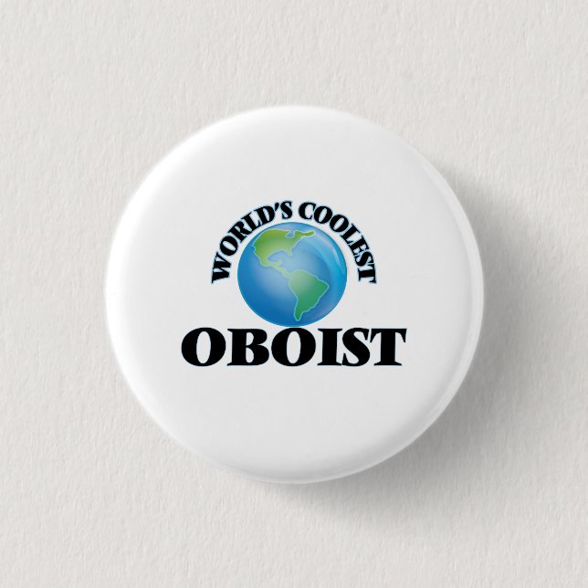 World's coolest Oboist 1 Inch Round Button (Front)