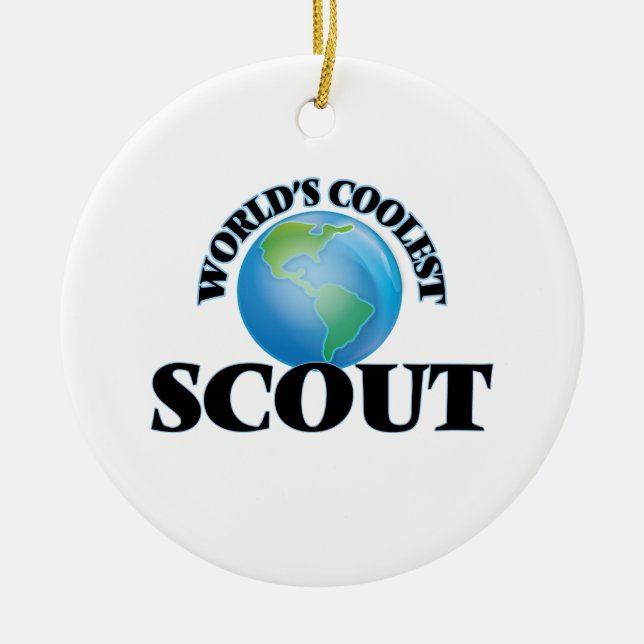 World's coolest Scout Ceramic Ornament (Front)