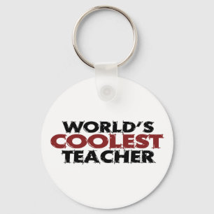 Worlds Coolest Teacher Keychain