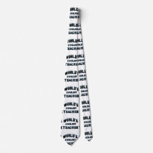 World's Coolest Teacher Tie