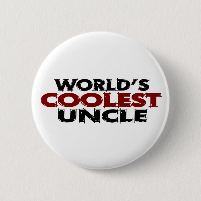 Worlds Coolest Uncle 2 Inch Round Button (Front)