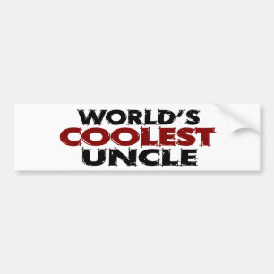 Worlds Coolest Uncle Bumper Sticker
