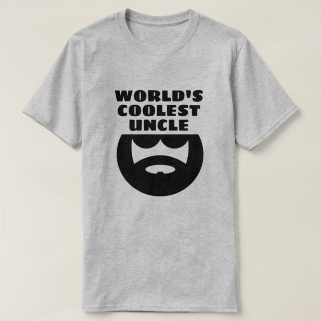 World's Coolest Uncle funny graphic t shirt (Design Front)