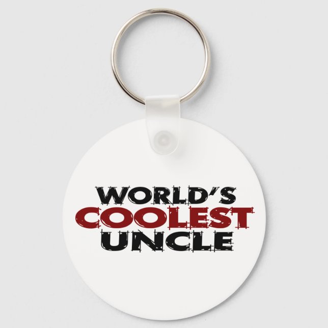 Worlds Coolest Uncle Keychain (Front)