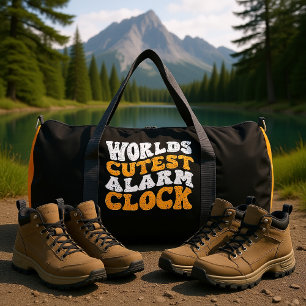 World's Cutest Alarm Clock Duffle Bag