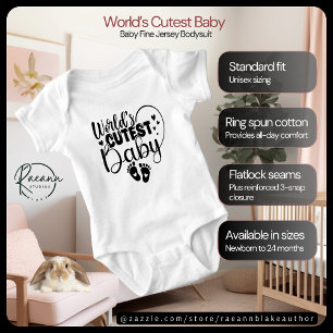 World's Cutest Baby Jersey Bodysuit