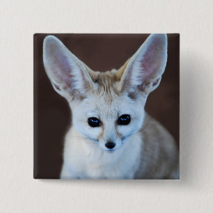 Worlds Cutest Fennec Fox 2 Inch Square Button