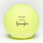 World's Cutest Grandpa Tennis Balls<br><div class="desc">Show how much you love your grandpa with this meaningful gift. This design features a heartfelt sentiment and custom typography.</div>
