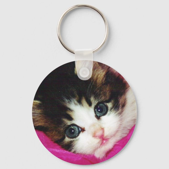 Worlds Cutest Kitten Keychain (Front)