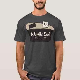 Worlds End State Park Pennsylvania Welcome Sign T-Shirt