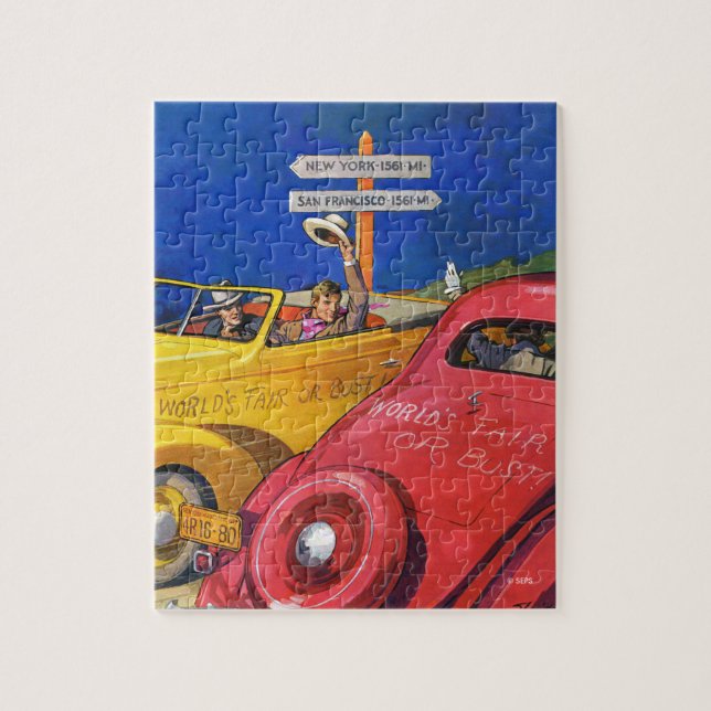 World's Fair or Bust Jigsaw Puzzle (Vertical)