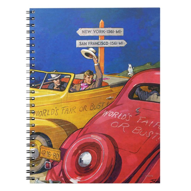 World's Fair or Bust Notebook (Front)