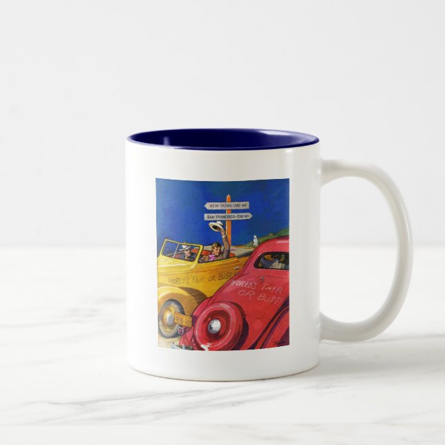 World's Fair or Bust Two-Tone Coffee Mug (Right)