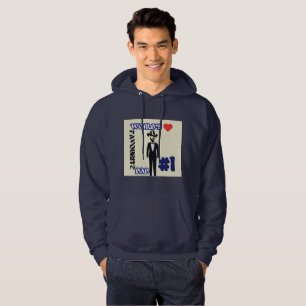 World's Favourite Dad #1 Navy Hoodie