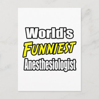 World's Funniest Anesthesiologist Postcard
