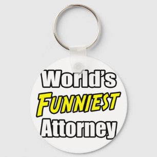 World's Funniest Attorney Keychain