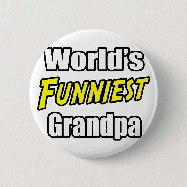 World's Funniest Grandpa 2 Inch Round Button (Front)