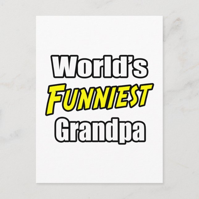 World's Funniest Grandpa Postcard (Front)