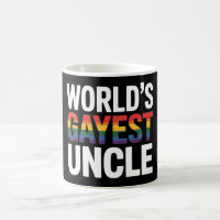 World's Gayest Uncle LGBTQ Gay Pride Ally Rainbow