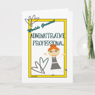 Worlds Greatest Administrative Professional Card