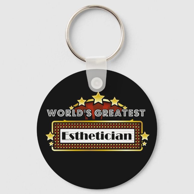 World's Greatest Aesthetician Keychain (Front)