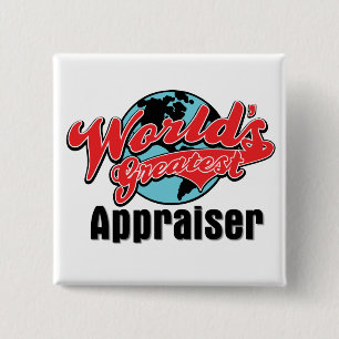 World's Greatest Appraiser 2 Inch Square Button