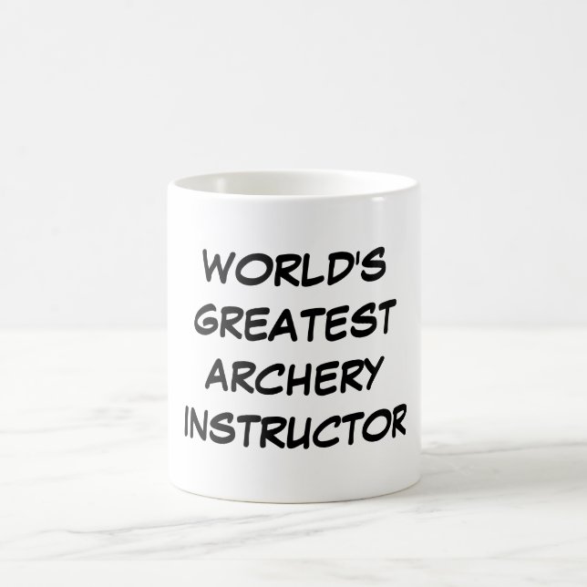 "World's Greatest Archery Instructor"Mug Coffee Mug (Center)