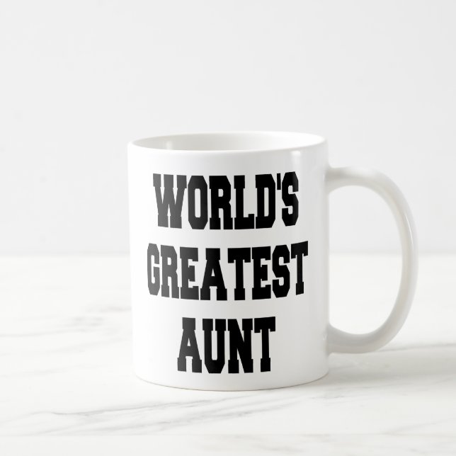 Worlds Greatest Aunt Coffee Mug (Right)