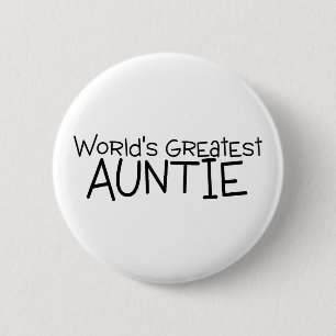 Worlds Greatest Auntie 2 Inch Round Button