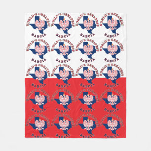 World's Greatest Babcia Fleece Blanket
