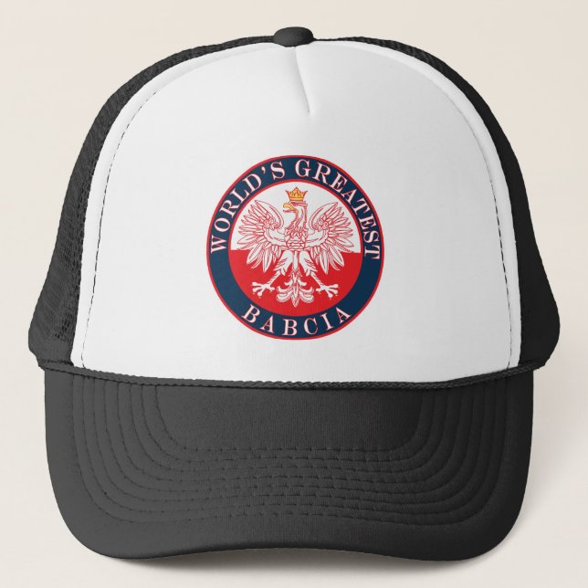 World's Greatest Babcia Trucker Hat (Front)