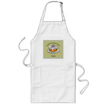 World's Greatest Baker Cake on Sage (+Name) Apron