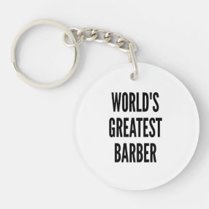 Worlds Greatest Barber Keychain
