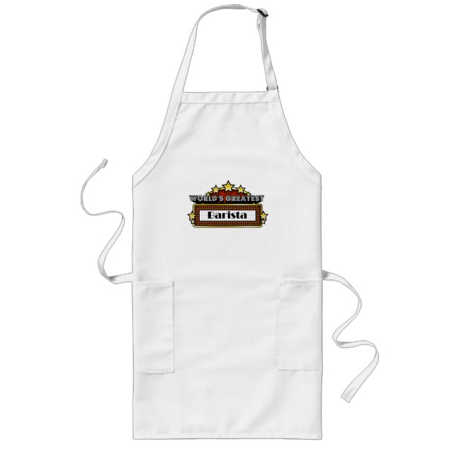 World's Greatest Barista Long Apron (Front)